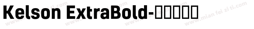Kelson ExtraBold字体转换